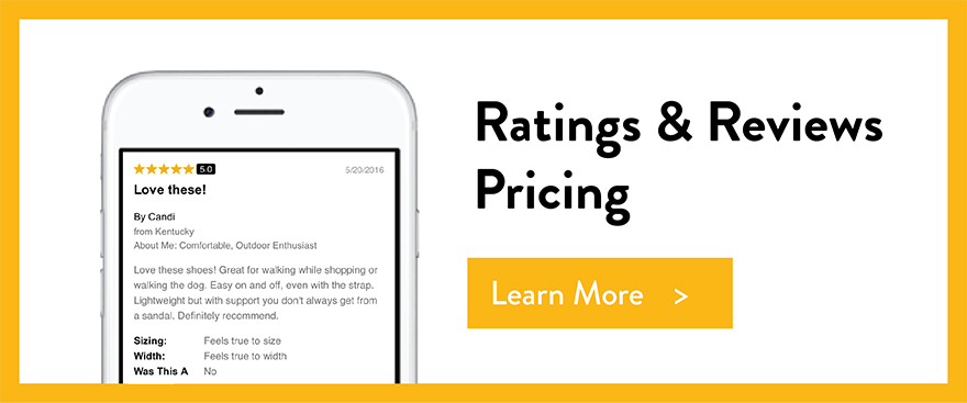 Pricing for ratings and reviews- PowerReviews