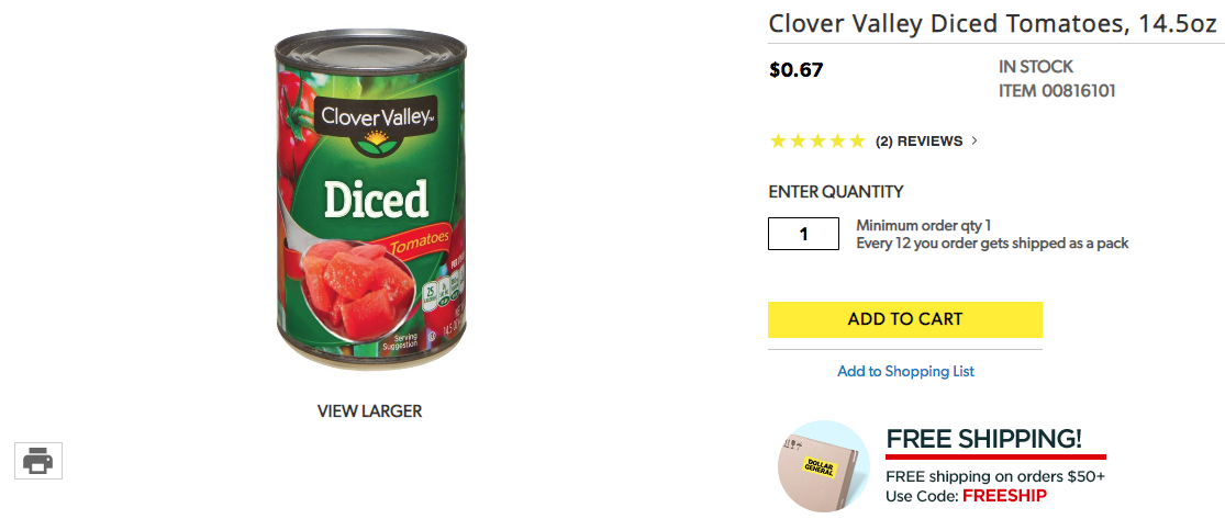 dollar general reviews tracking example on grocery items
