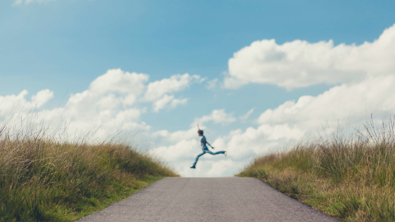 Guy leaping outdoors featured image