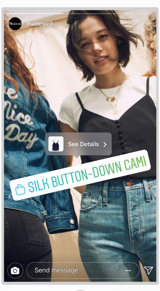 madewell instagram story example