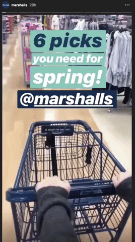 marshalls instagram story example