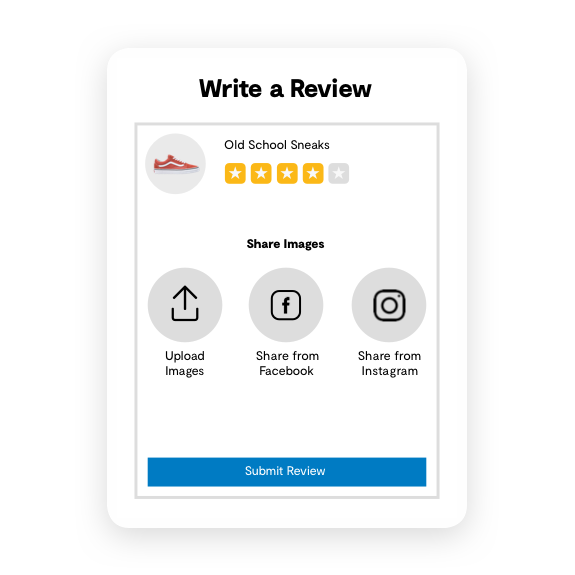 powerreviews write a review with visual content example