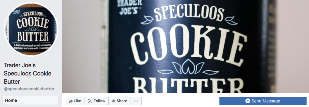 trader joes facebook cookie butter fan page