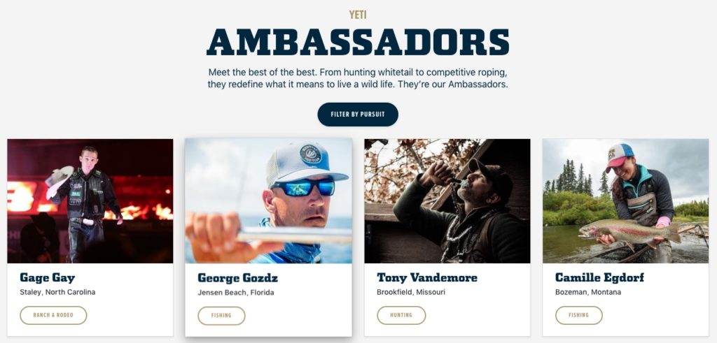 Yeti Ambassadors Program