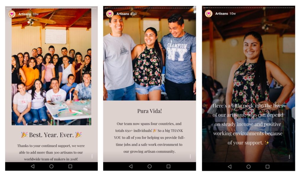 pura vida instagram story example
