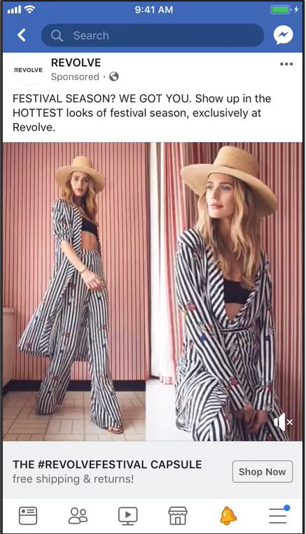 Revolve Social Commerce on Facebook