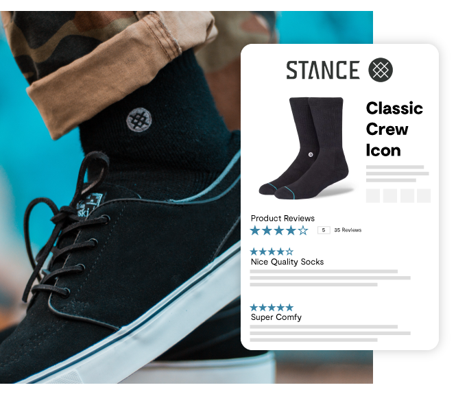 Stance product page