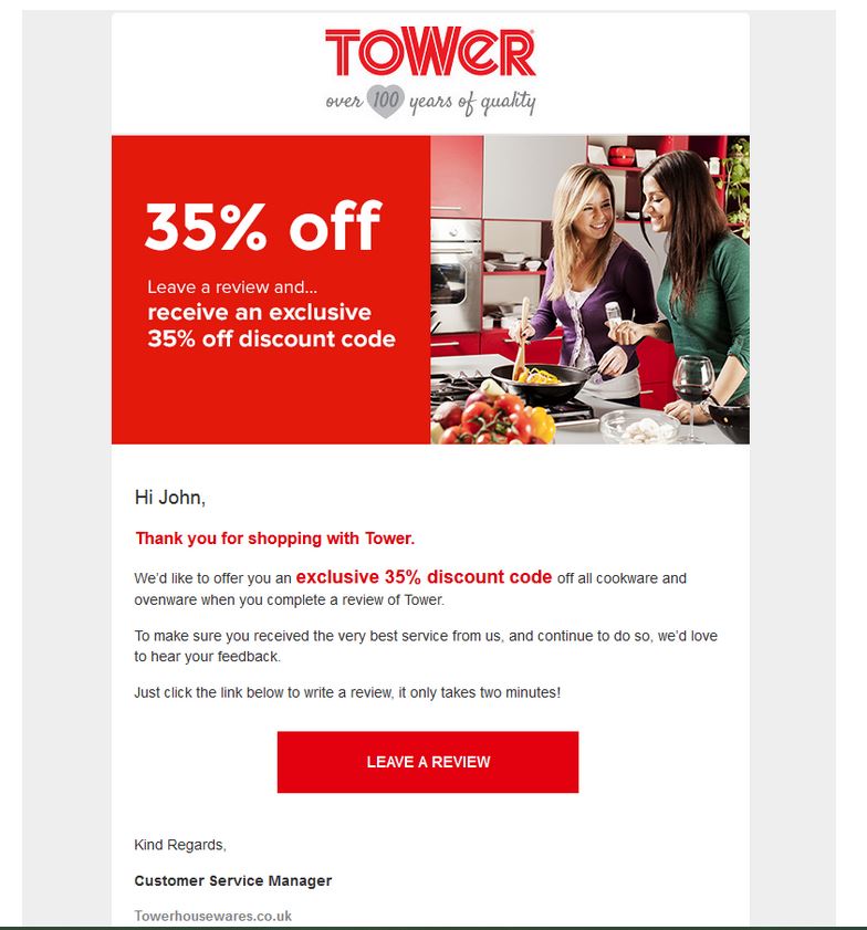 Tower Email Example