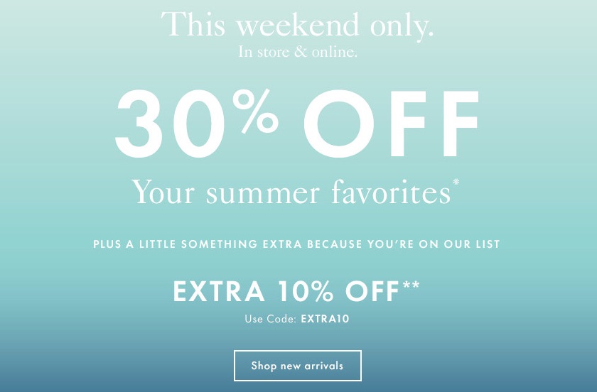 ann taylor exclusive email offer