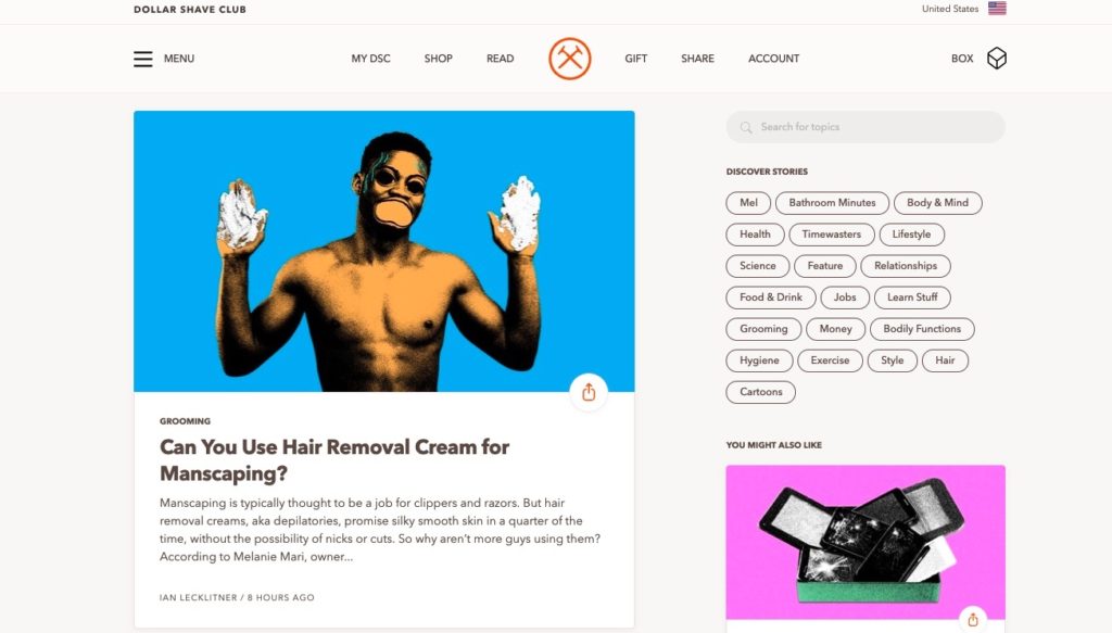 dollar shave club blog