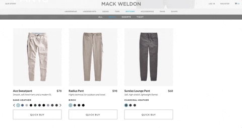 mack weldon quick buy