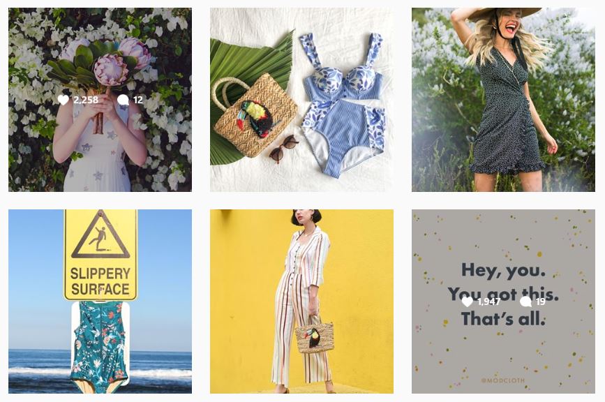 modcloth instagram board