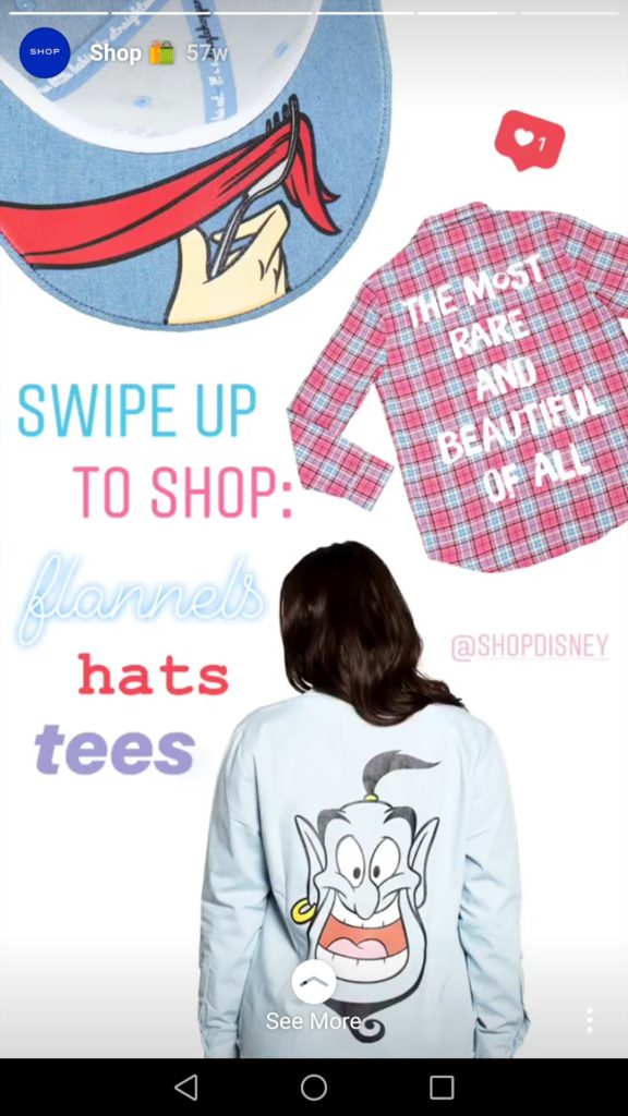 shopdisney instagram example