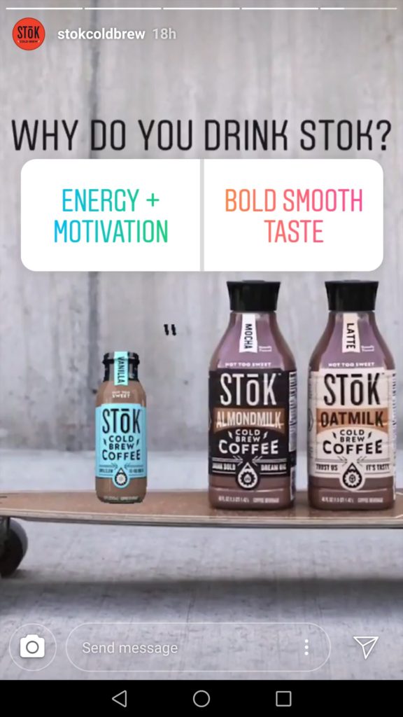 stok cold brew instagram