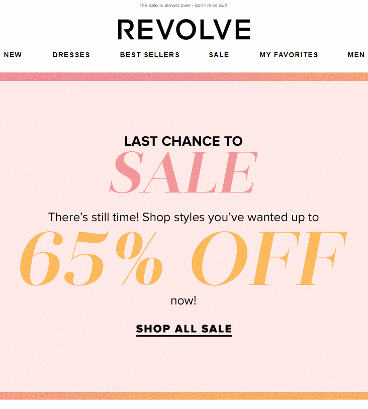 Revolve Sale Example