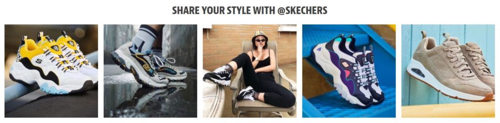 Share your style with skechers example