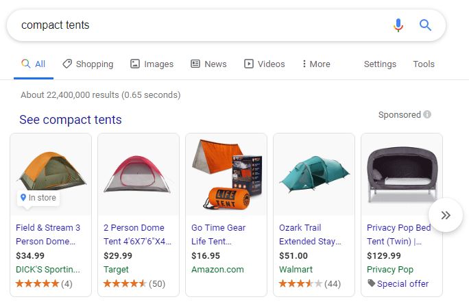 compact tents google search