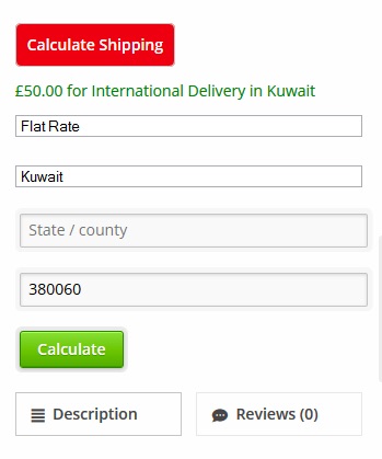 woobox shipping rate example