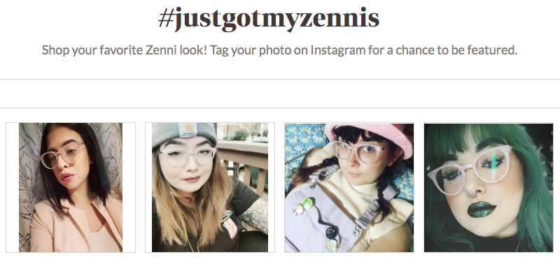 Zenni Optical user-generated content