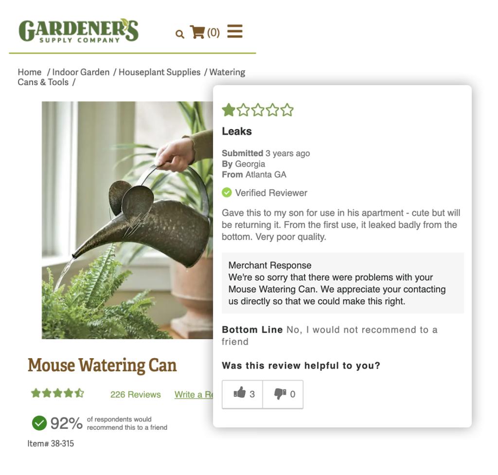 mouse watering gardeners