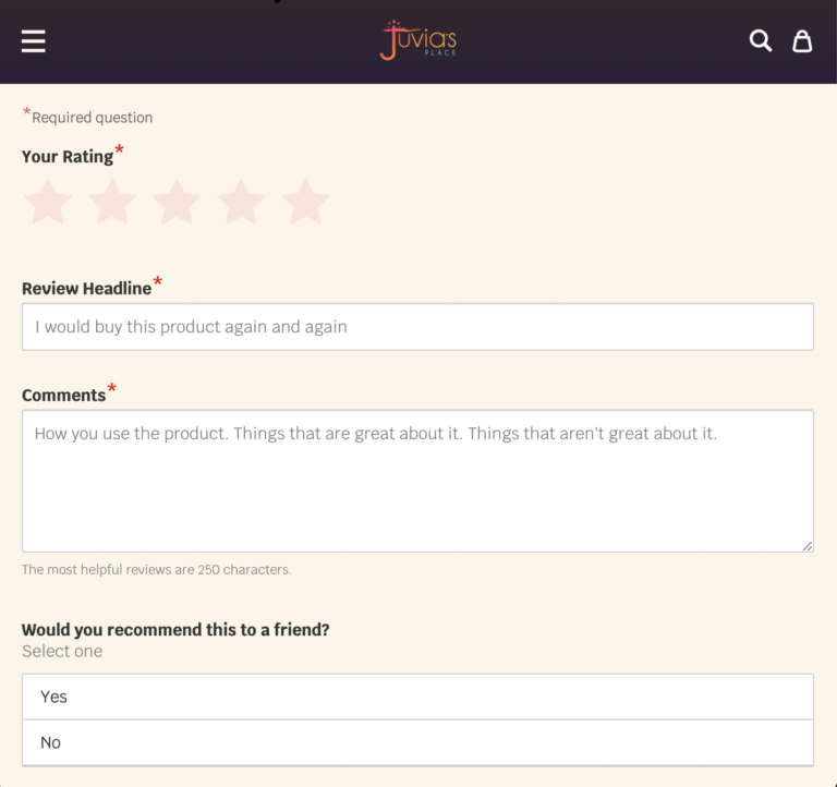 juvia-review-form