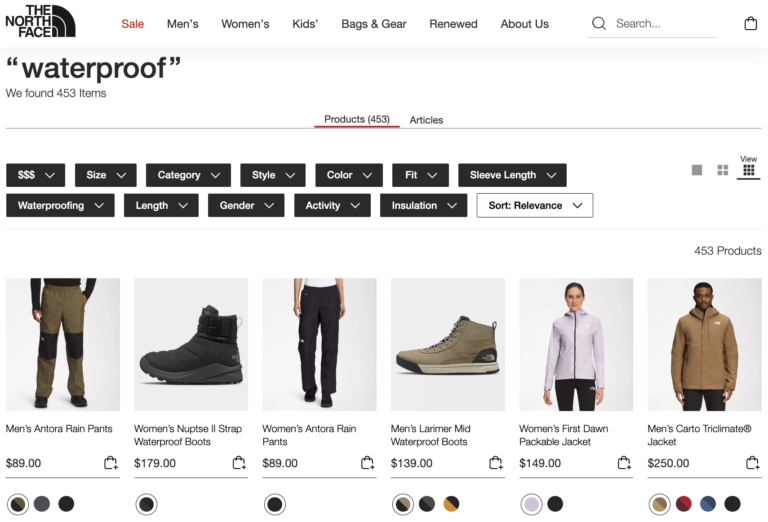 Product Listing Page